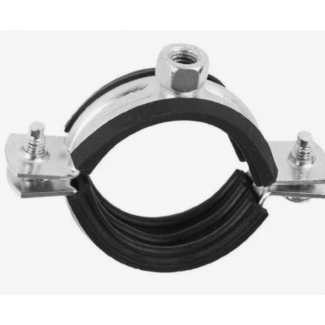 Хомут 3/4"(26-30) М8 трубный с уплотнителем