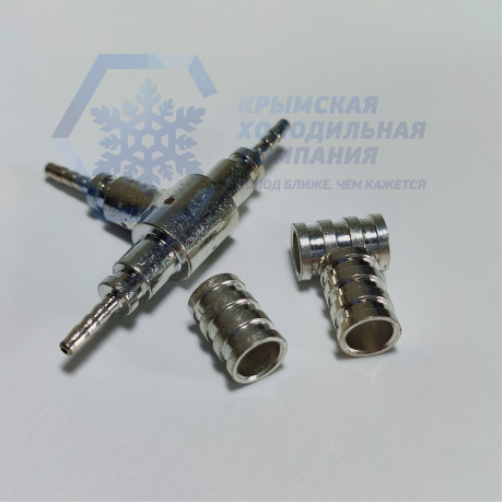 Тройник с ниппелем 7/16, 2 мм  (3 втулки ступенчатые)