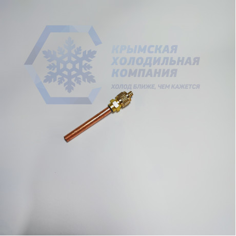 Штуцер SAE1/4 с кл. Шредера, под пайку 1/4" с хвостовиком 50мм (собранный) Штуцер SAE1/4 с кл. Шредера, под пайку 1/4" с хвостовиком 50мм (собранный)