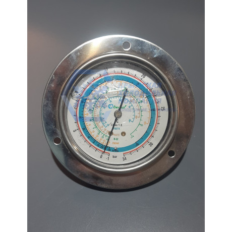 Манометр с глицерином 80мм (R22;R134a;r404A;R407C;R507) BCJH-NG-80